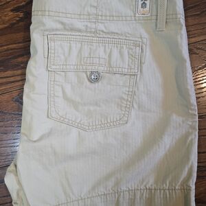 Levi's Tan Jean Shorts with Classic Style
